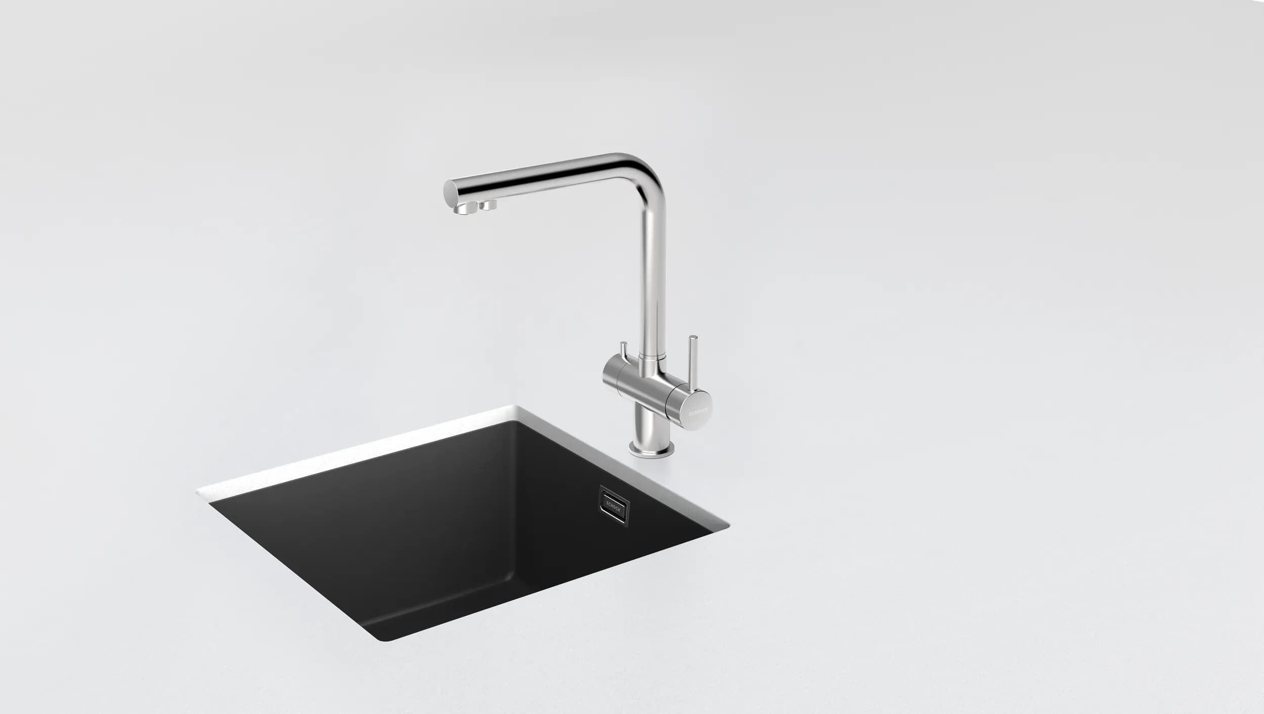 SCHOCK Küchenarmatur Vitus Edelstahl massiv 3