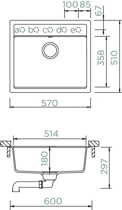 SCHOCK Küchenspüle Nemo N-100 Croma 4