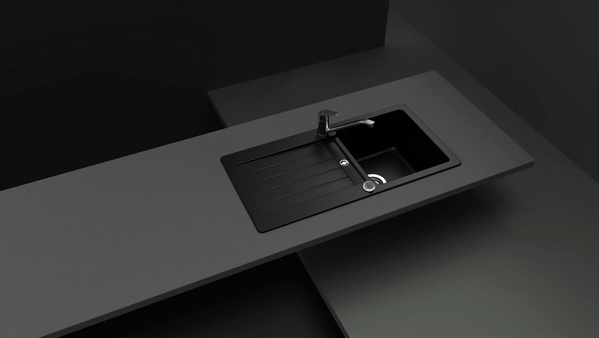 SCHOCK Küchenspüle Typos D-100S Asphalt 3