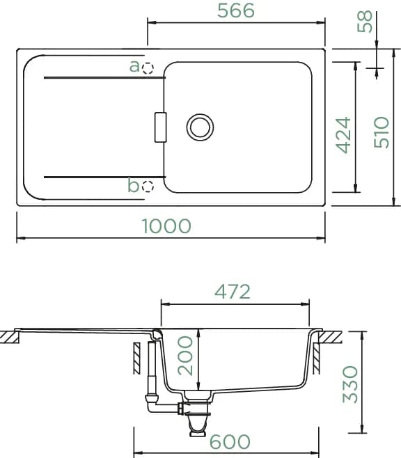 SCHOCK Küchenspüle Wembley D-100L Bronze 4