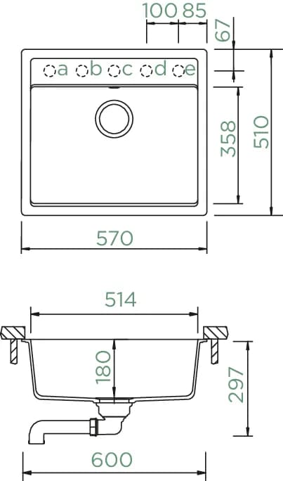 SCHOCK Küchenspüle Mono N-100 Puro 4
