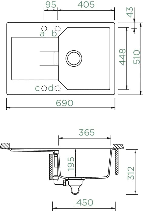 SCHOCK Küchenspüle Manhattan D-100S Croma 4