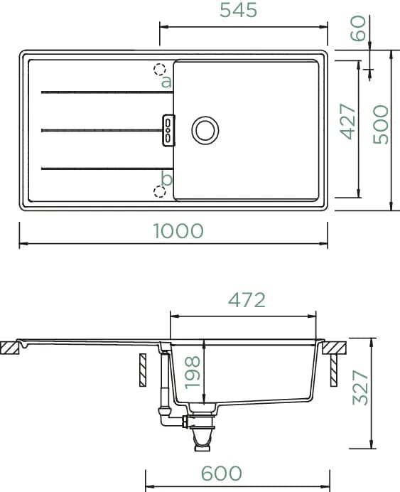 SCHOCK Küchenspüle Tia D-100L Silverstone 4