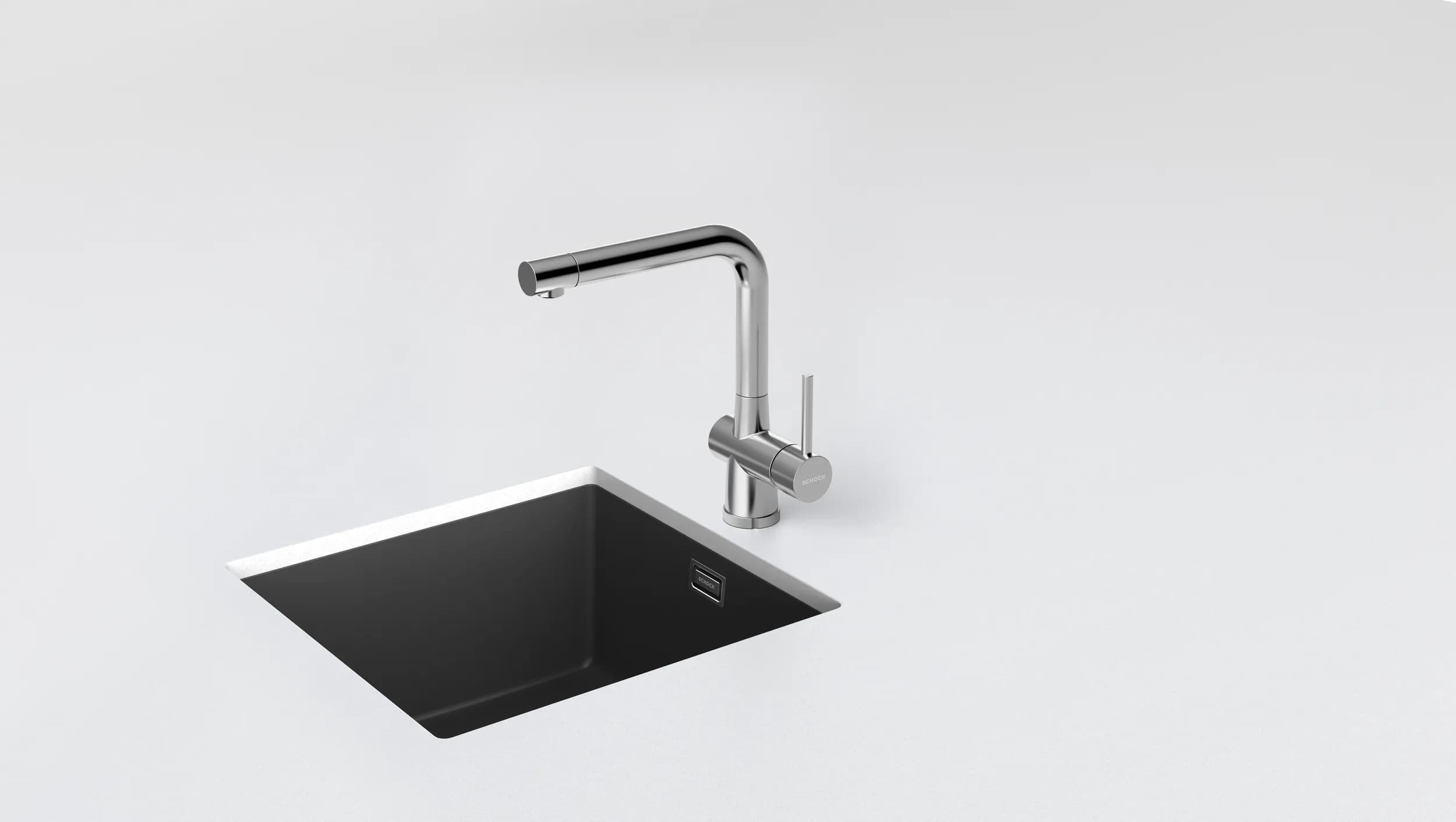 SCHOCK Küchenarmatur Laios W Edelstahl massiv 3