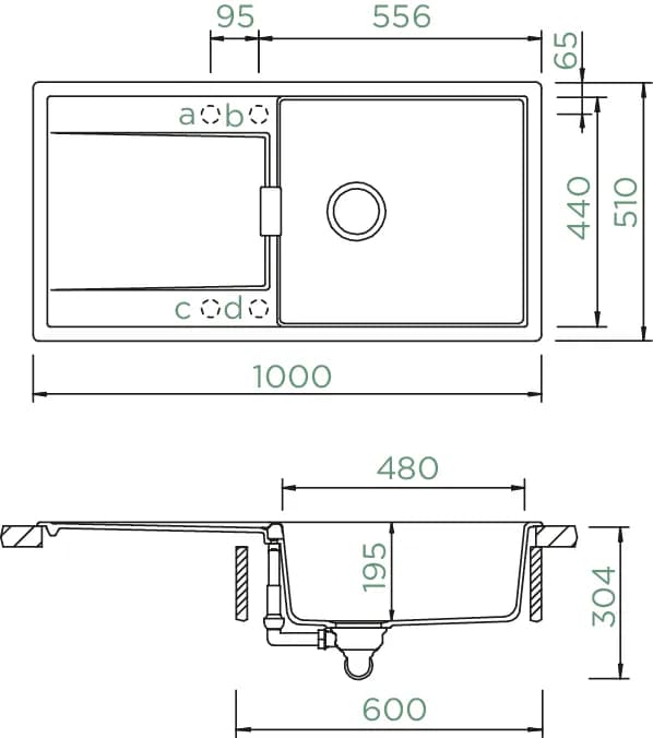 SCHOCK Küchenspüle Mono D-100L Puro 4