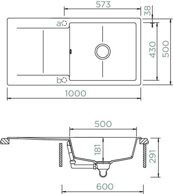 SCHOCK Küchenspüle Epure D-100L Nero 4