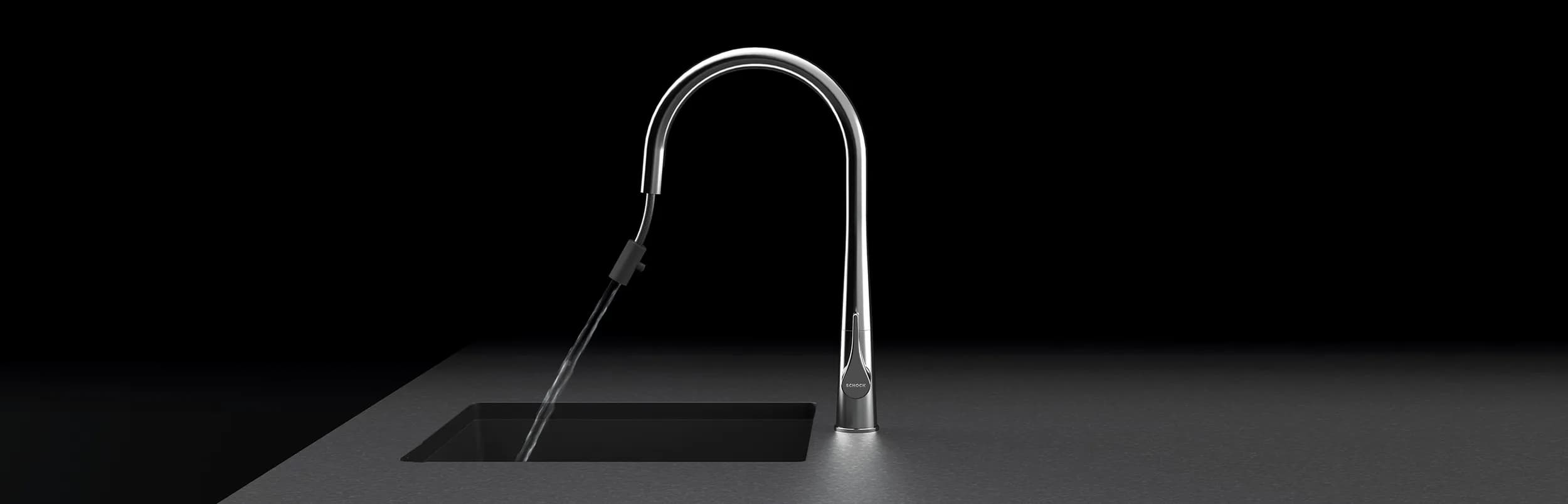 SCHOCK Küchenarmatur Gota Schwarz