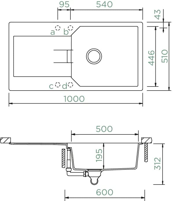 SCHOCK Küchenspüle Manhattan D-100L Nero 4