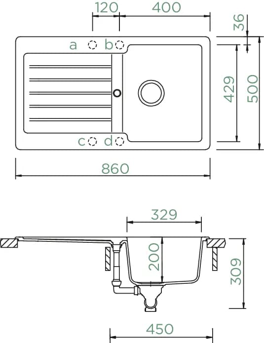 SCHOCK Küchenspüle Typos D-100 Onyx 4