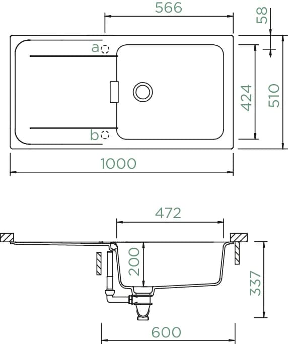 SCHOCK Küchenspüle Wembley D-100L Bronze 4