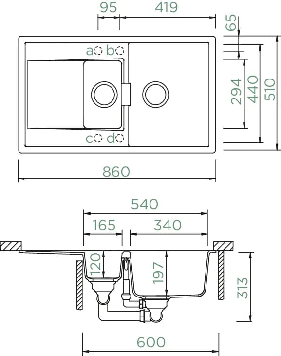 SCHOCK Küchenspüle Mono D-150 Magma 4