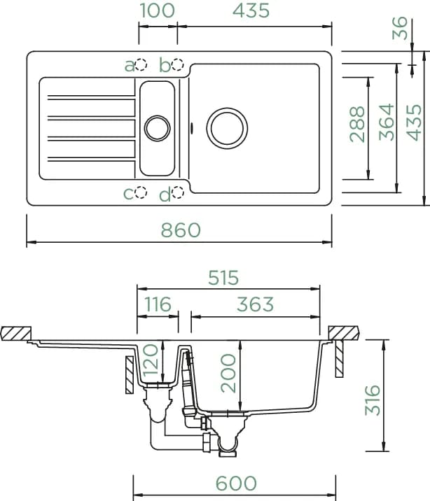 SCHOCK Küchenspüle Typos D-150S Onyx 4