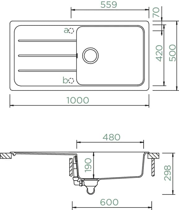 SCHOCK Küchenspüle Formhaus D-100L Croma 4
