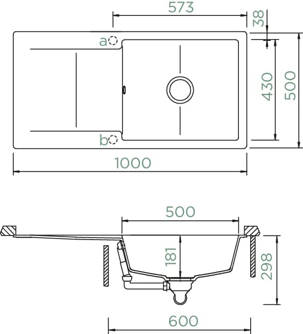 SCHOCK Küchenspüle Epure D-100L Nero 4