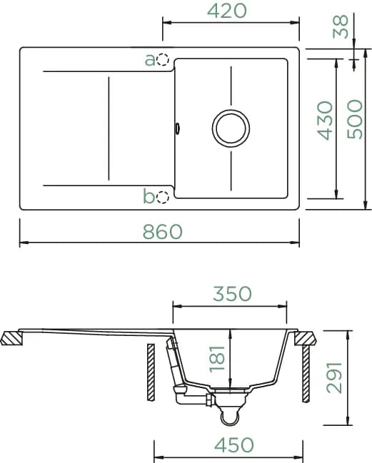 SCHOCK Küchenspüle Epure D-100 Onyx 4