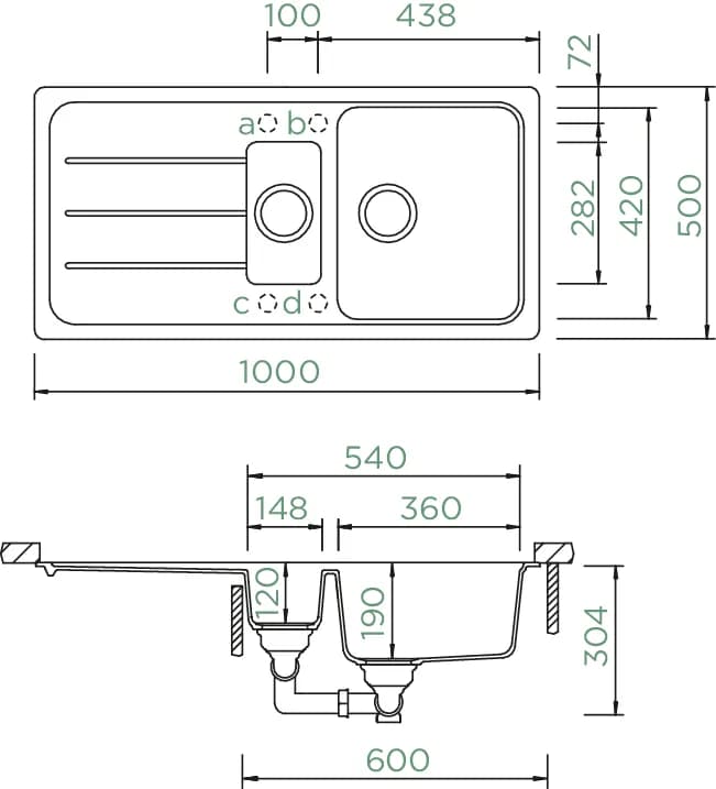 SCHOCK Küchenspüle Formhaus D-150L Nero 4