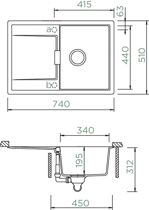 SCHOCK Küchenspüle Mono D-100S Puro 4
