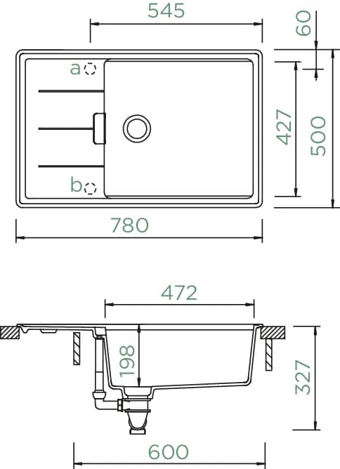 SCHOCK Küchenspüle Tia D-100LS Silverstone 4